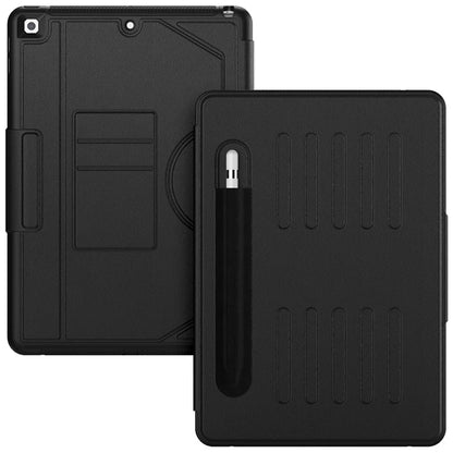 For iPad 10.2 (2021) / 10.2 (2019) / 10.2 (2020) Case Shockproof Card Holder Flip Tablet Cover with Pen Slot