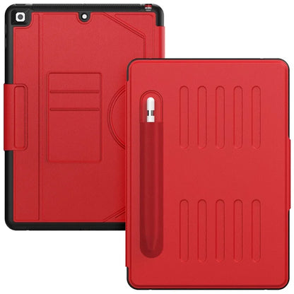 For iPad 10.2 (2021) / 10.2 (2019) / 10.2 (2020) Case Shockproof Card Holder Flip Tablet Cover with Pen Slot