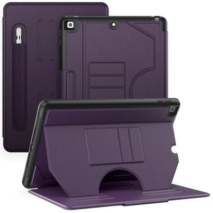 For iPad 10.2 (2021) / 10.2 (2019) / 10.2 (2020) Case Shockproof Card Holder Flip Tablet Cover with Pen Slot