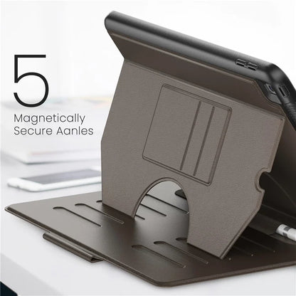 For iPad 10.2 (2021) / 10.2 (2019) / 10.2 (2020) Case Shockproof Card Holder Flip Tablet Cover with Pen Slot