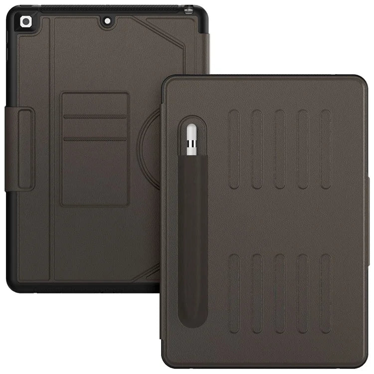 For iPad 10.2 (2021) / 10.2 (2019) / 10.2 (2020) Case Shockproof Card Holder Flip Tablet Cover with Pen Slot