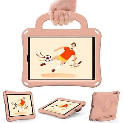 For iPad Mini / Mini 2 / mini 3 / mini 4 / mini (2019) 7.9 inch Kickstand Case Soccer-Pattern EVA Tablet Hard Cover