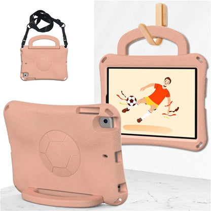 For iPad Mini / Mini 2 / mini 3 / mini 4 / mini (2019) 7.9 inch Kickstand Case Soccer-Pattern EVA Tablet Hard Cover