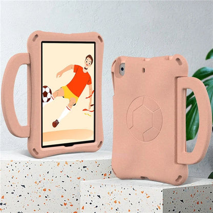 For iPad Mini / Mini 2 / mini 3 / mini 4 / mini (2019) 7.9 inch Kickstand Case Soccer-Pattern EVA Tablet Hard Cover