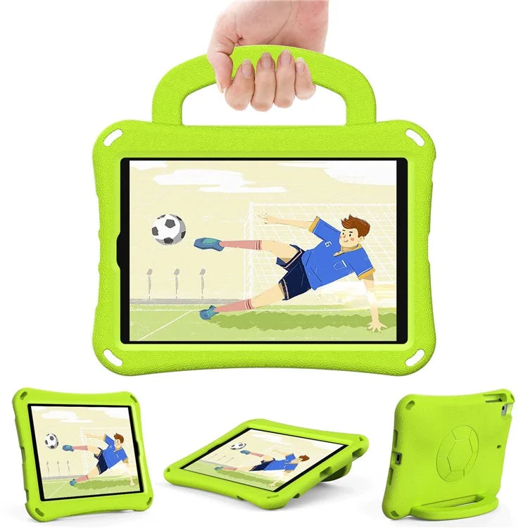 For iPad Mini / Mini 2 / mini 3 / mini 4 / mini (2019) 7.9 inch Kickstand Case Soccer-Pattern EVA Tablet Hard Cover