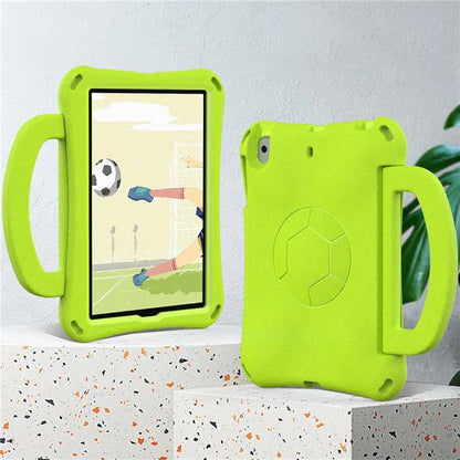 For iPad Mini / Mini 2 / mini 3 / mini 4 / mini (2019) 7.9 inch Kickstand Case Soccer-Pattern EVA Tablet Hard Cover