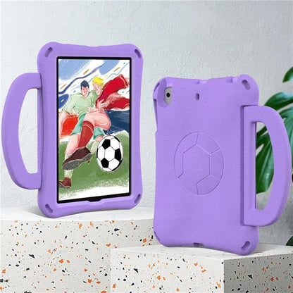 For iPad Mini / Mini 2 / mini 3 / mini 4 / mini (2019) 7.9 inch Kickstand Case Soccer-Pattern EVA Tablet Hard Cover