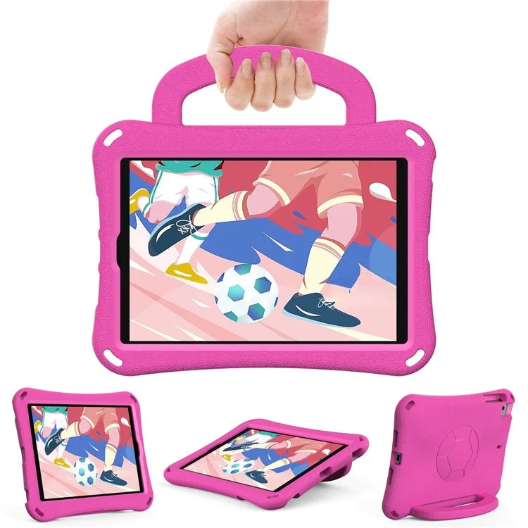For iPad Mini / Mini 2 / mini 3 / mini 4 / mini (2019) 7.9 inch Kickstand Case Soccer-Pattern EVA Tablet Hard Cover