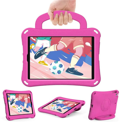 For iPad Mini / Mini 2 / mini 3 / mini 4 / mini (2019) 7.9 inch Kickstand Case Soccer-Pattern EVA Tablet Hard Cover