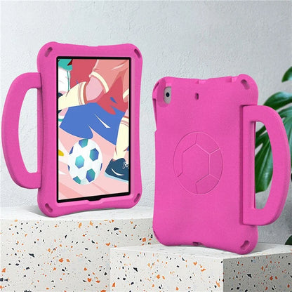 For iPad Mini / Mini 2 / mini 3 / mini 4 / mini (2019) 7.9 inch Kickstand Case Soccer-Pattern EVA Tablet Hard Cover