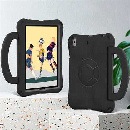For iPad Mini / Mini 2 / mini 3 / mini 4 / mini (2019) 7.9 inch Kickstand Case Soccer-Pattern EVA Tablet Hard Cover