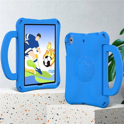 For iPad Mini / Mini 2 / mini 3 / mini 4 / mini (2019) 7.9 inch Kickstand Case Soccer-Pattern EVA Tablet Hard Cover