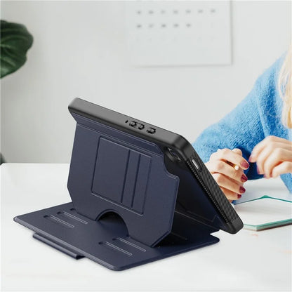 For Samsung Galaxy Tab A9+ SM-X210 / X216 / X218 Case 5-Level Stand Pen Slot Tablet Cover