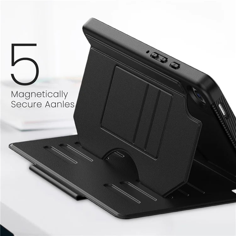 For Samsung Galaxy Tab A9+ SM-X210 / X216 / X218 Case 5-Level Stand Pen Slot Tablet Cover