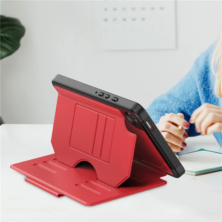 For Samsung Galaxy Tab A9+ SM-X210 / X216 / X218 Case 5-Level Stand Pen Slot Tablet Cover