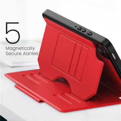 For Samsung Galaxy Tab A9+ SM-X210 / X216 / X218 Case 5-Level Stand Pen Slot Tablet Cover