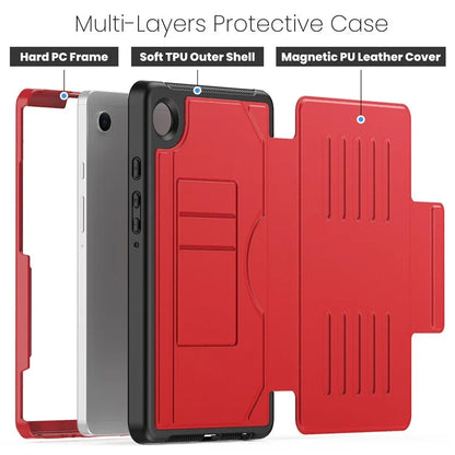 For Samsung Galaxy Tab A9+ SM-X210 / X216 / X218 Case 5-Level Stand Pen Slot Tablet Cover