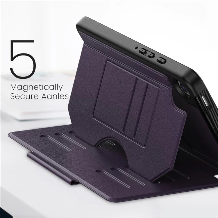 For Samsung Galaxy Tab A9+ SM-X210 / X216 / X218 Case 5-Level Stand Pen Slot Tablet Cover