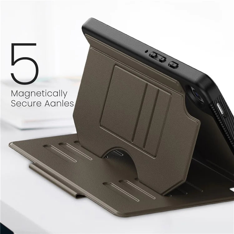 For Samsung Galaxy Tab A9+ SM-X210 / X216 / X218 Case 5-Level Stand Pen Slot Tablet Cover