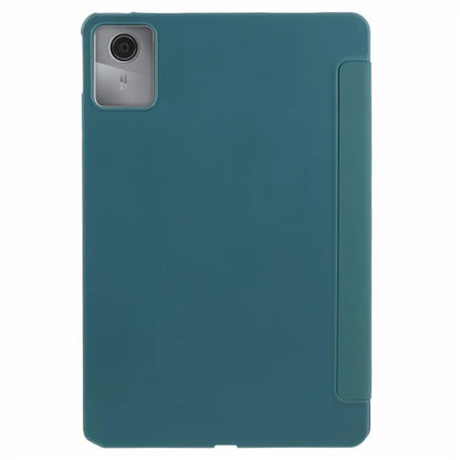 For Lenovo Tab M11 / Xiaoxin Pad 11 2024 Case Leather+Silicone Tri-fold Stand Shell Tablet Cover
