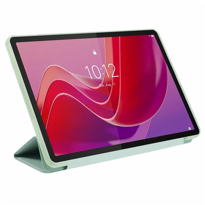 For Lenovo Tab M11 / Xiaoxin Pad 11 2024 Case Leather+Silicone Tri-fold Stand Shell Tablet Cover