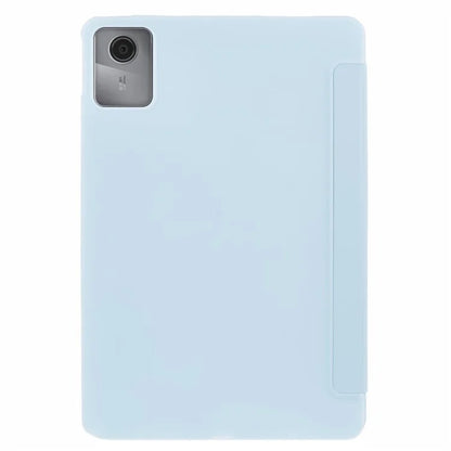 For Lenovo Tab M11 / Xiaoxin Pad 11 2024 Case Leather+Silicone Tri-fold Stand Shell Tablet Cover