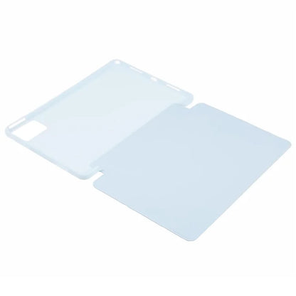 For Lenovo Tab M11 / Xiaoxin Pad 11 2024 Case Leather+Silicone Tri-fold Stand Shell Tablet Cover