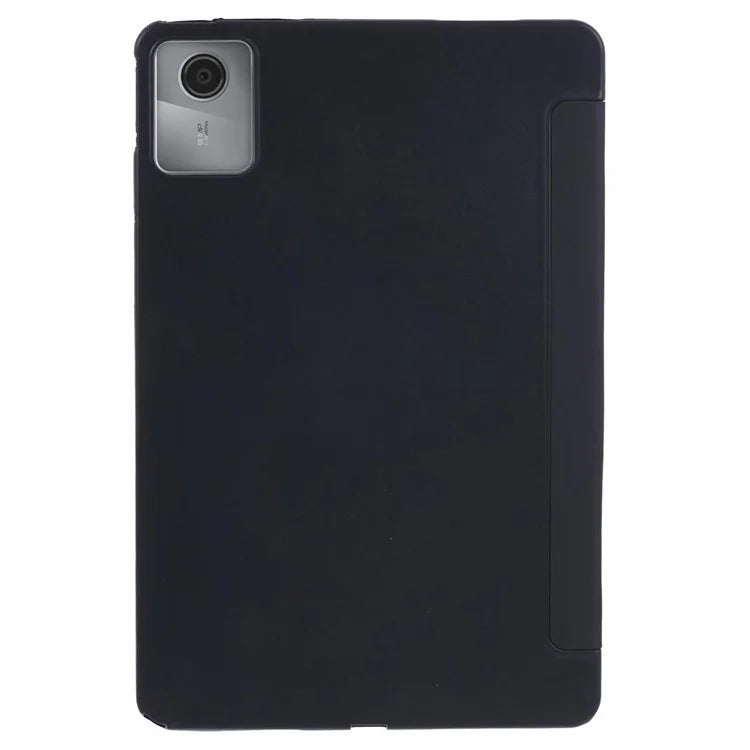 For Lenovo Tab M11 / Xiaoxin Pad 11 2024 Case Leather+Silicone Tri-fold Stand Shell Tablet Cover