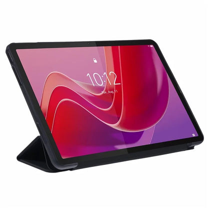 For Lenovo Tab M11 / Xiaoxin Pad 11 2024 Case Leather+Silicone Tri-fold Stand Shell Tablet Cover