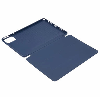 For Lenovo Tab M11 / Xiaoxin Pad 11 2024 Case Leather+Silicone Tri-fold Stand Shell Tablet Cover