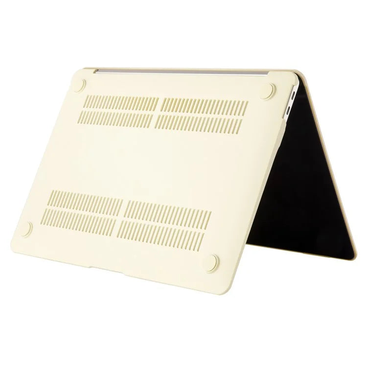 For MacBook Pro 13 inch (2020) A2251 / A2289 Case Cream Texture Plastic Laptop Computer Cover
