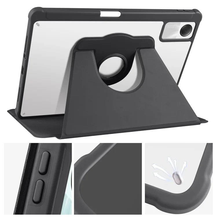 For Xiaomi Redmi Pad SE Case Leather Rotating Stand Tablet Cover Auto Sleep / Wake