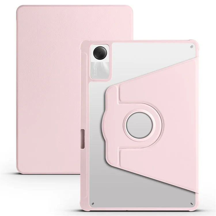 For Xiaomi Redmi Pad SE Case Leather Rotating Stand Tablet Cover Auto Sleep / Wake