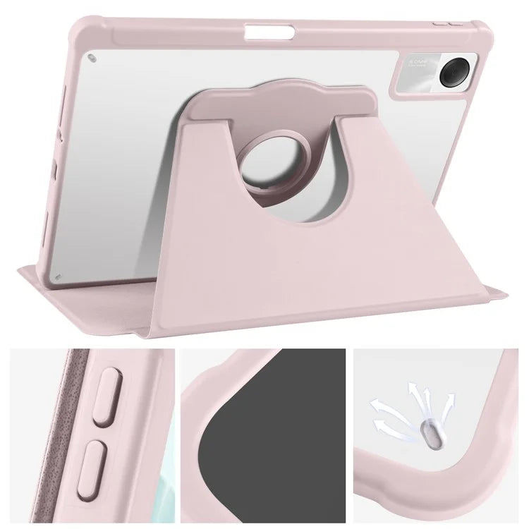 For Xiaomi Redmi Pad SE Case Leather Rotating Stand Tablet Cover Auto Sleep / Wake