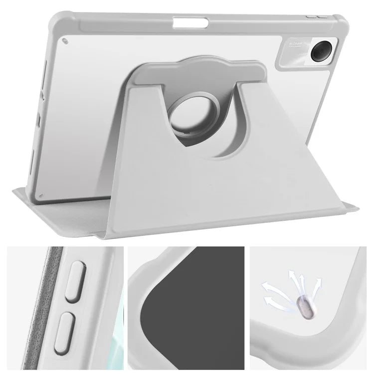 For Xiaomi Redmi Pad SE Case Leather Rotating Stand Tablet Cover Auto Sleep / Wake