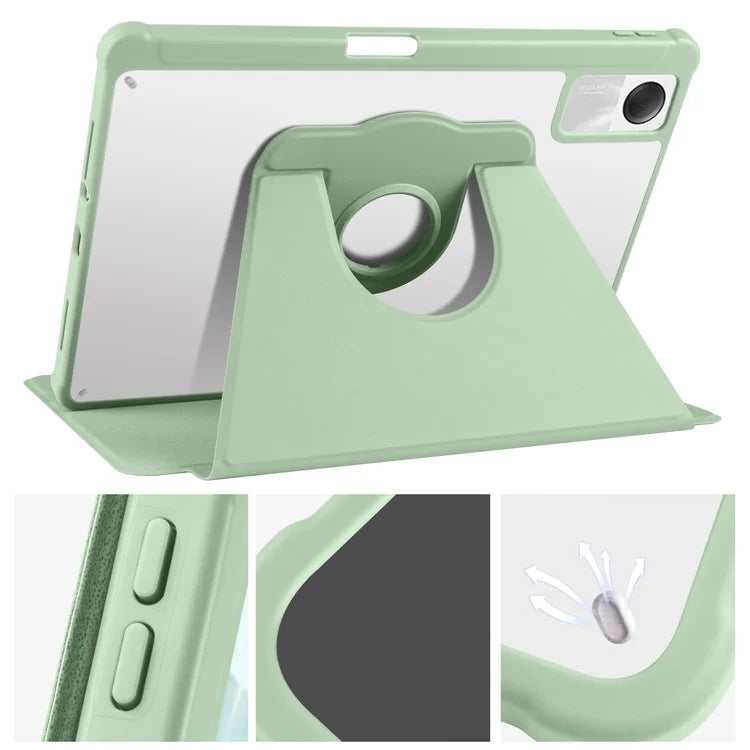 For Xiaomi Redmi Pad SE Case Leather Rotating Stand Tablet Cover Auto Sleep / Wake