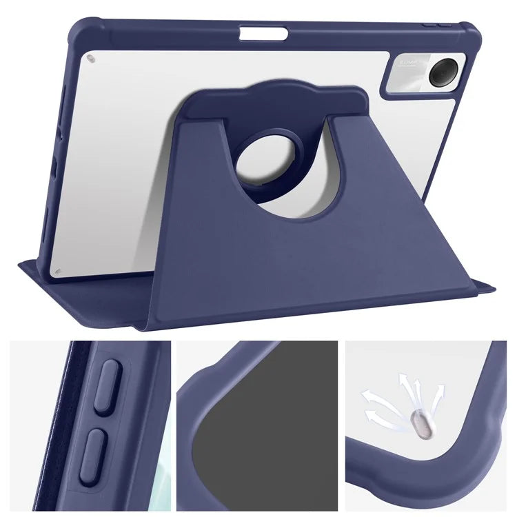 For Xiaomi Redmi Pad SE Case Leather Rotating Stand Tablet Cover Auto Sleep / Wake