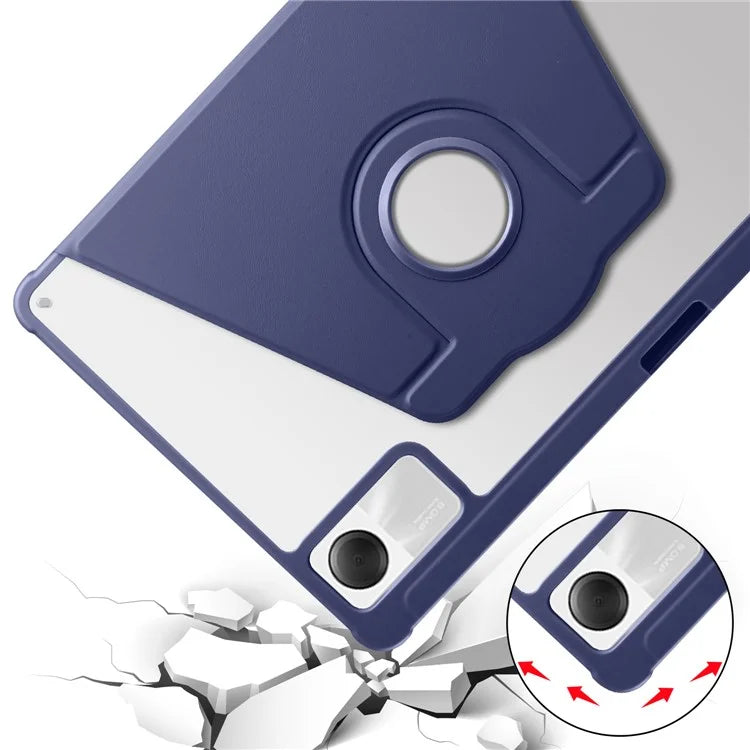 For Xiaomi Redmi Pad SE Case Leather Rotating Stand Tablet Cover Auto Sleep / Wake