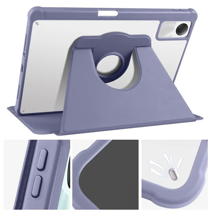 For Xiaomi Redmi Pad SE Case Leather Rotating Stand Tablet Cover Auto Sleep / Wake
