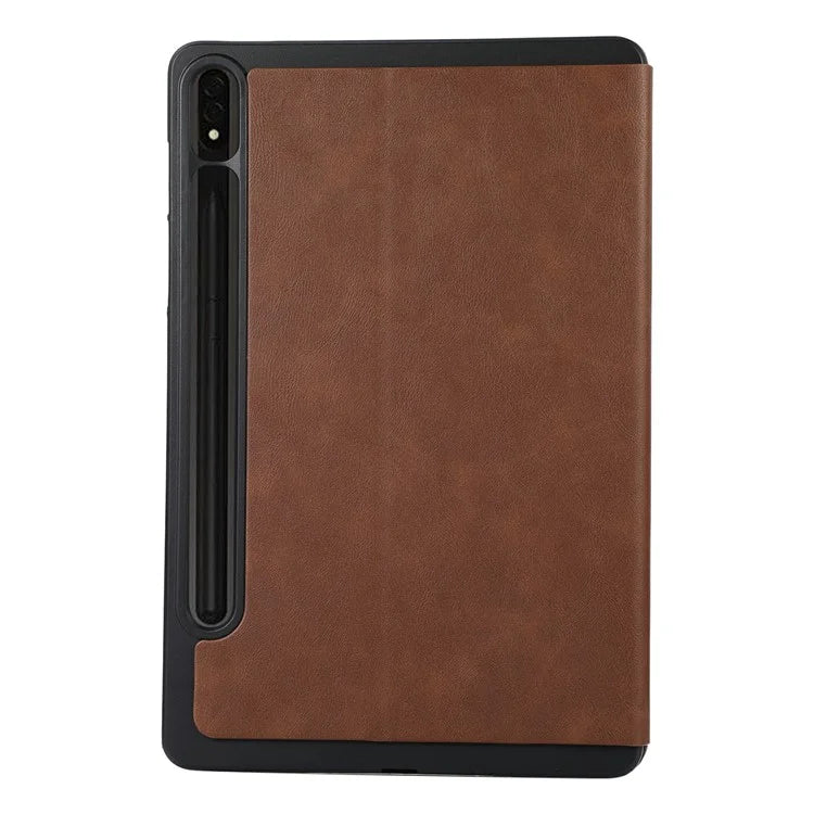 For Samsung Galaxy Tab S9+ / Tab S9 FE+ Stand Case Minimalist Leather Tablet Cover
