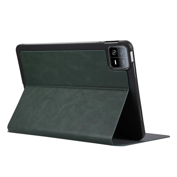 For Xiaomi Pad 6 Leather Case Foldable Stand Inner Soft TPU Tablet Cover