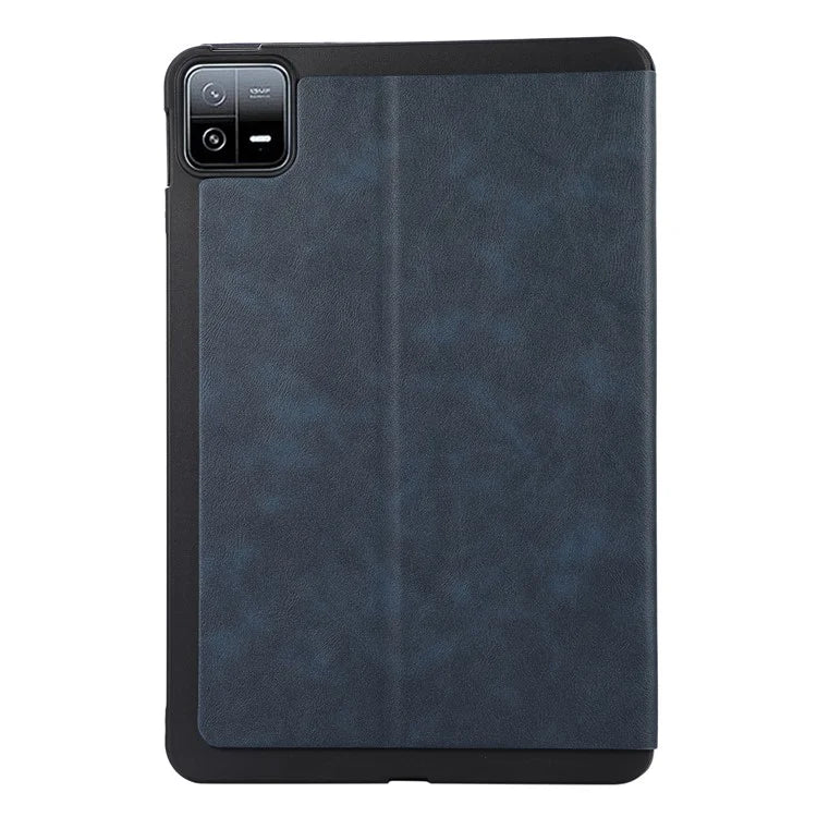 For Xiaomi Pad 6 Leather Case Foldable Stand Inner Soft TPU Tablet Cover