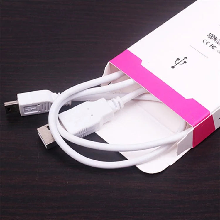 KJ-295 100Pcs / Bundle Neutral English Version Packaging Box for USB Data Cable