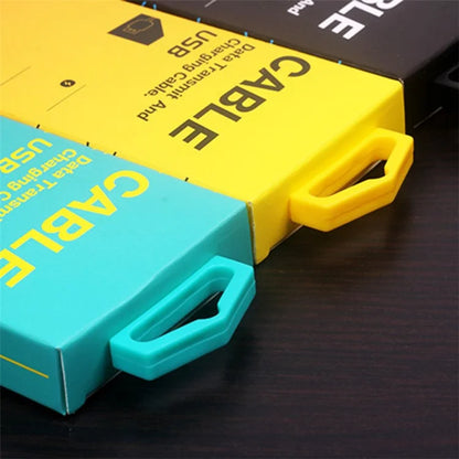 KJ-295 100Pcs / Bundle Neutral English Version Packaging Box for USB Data Cable