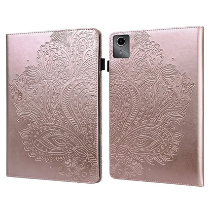 For Lenovo Tab M11 / Xiaoxin Pad 11 2024 Case Flower Pattern PU Leather Stand Tablet Cover