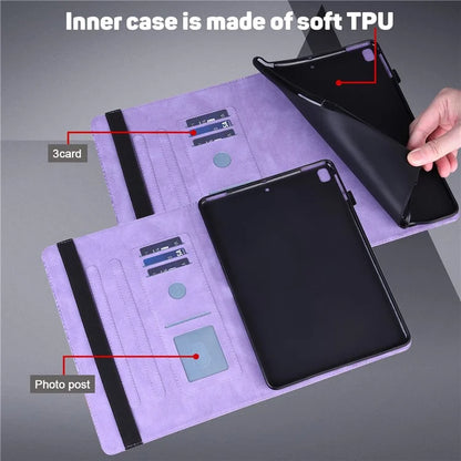 For Lenovo Tab M11 / Xiaoxin Pad 11 2024 Case Flower Pattern PU Leather Stand Tablet Cover