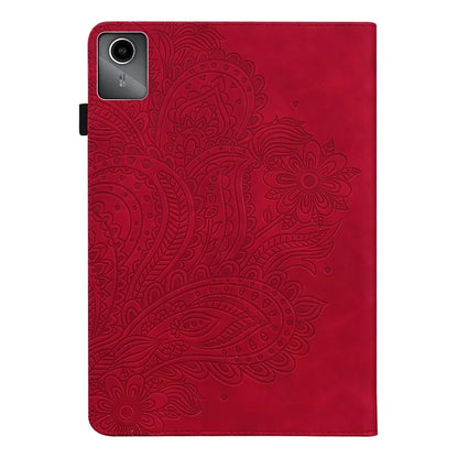 For Lenovo Tab M11 / Xiaoxin Pad 11 2024 Case Flower Pattern PU Leather Stand Tablet Cover