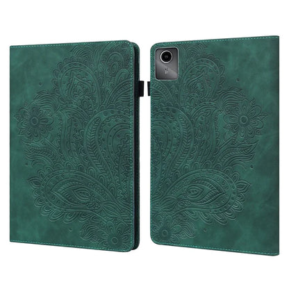 For Lenovo Tab M11 / Xiaoxin Pad 11 2024 Case Flower Pattern PU Leather Stand Tablet Cover