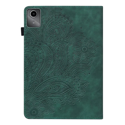 For Lenovo Tab M11 / Xiaoxin Pad 11 2024 Case Flower Pattern PU Leather Stand Tablet Cover