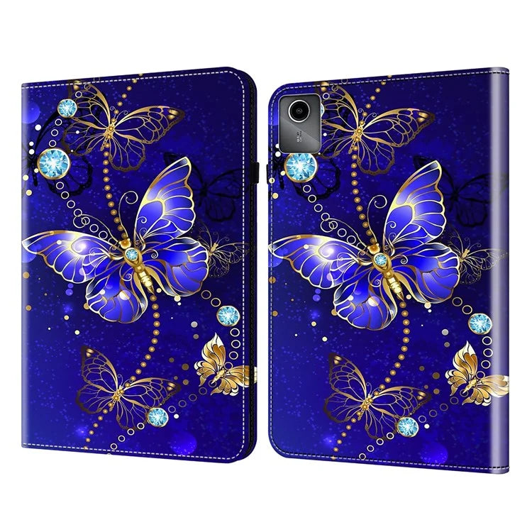 For Lenovo Tab M11 / Xiaoxin Pad 11 2024 Case PU Leather Pattern Stand Tablet Cover